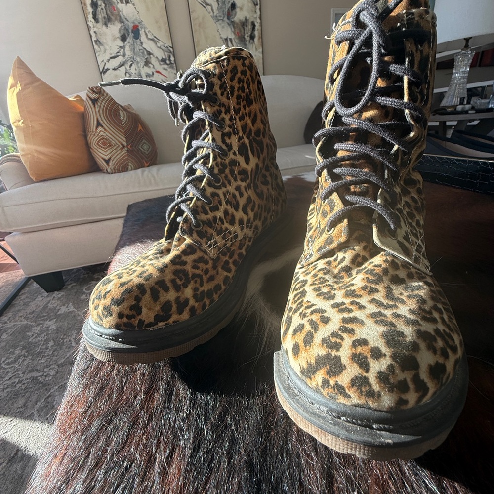 ARIZONA ANIMAL PRINT COMBAT BOOTS - SZ 7 - Picture 4 of 7